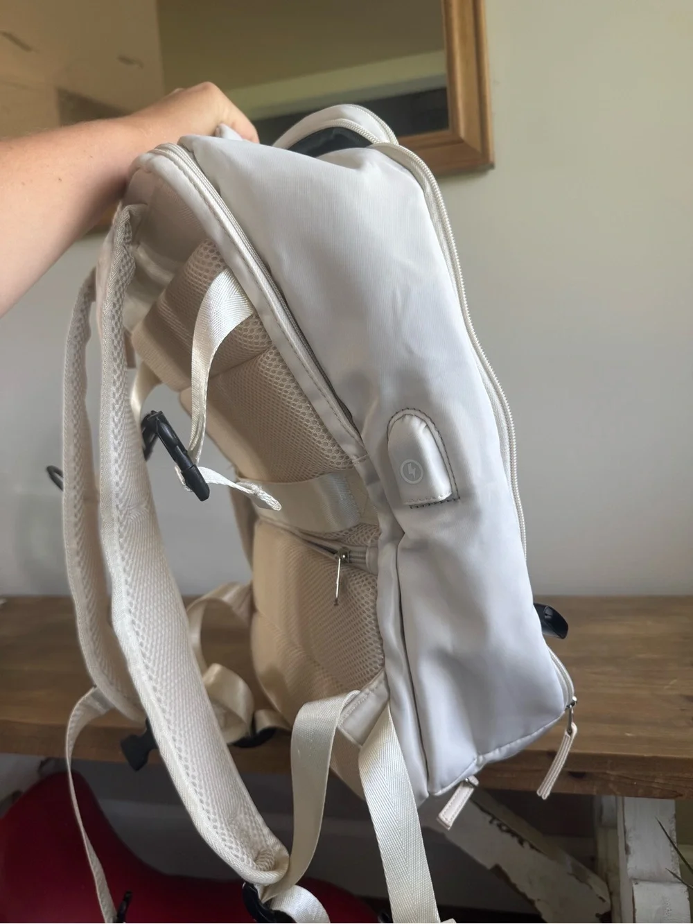 Backpack Travel Bag Personal item white